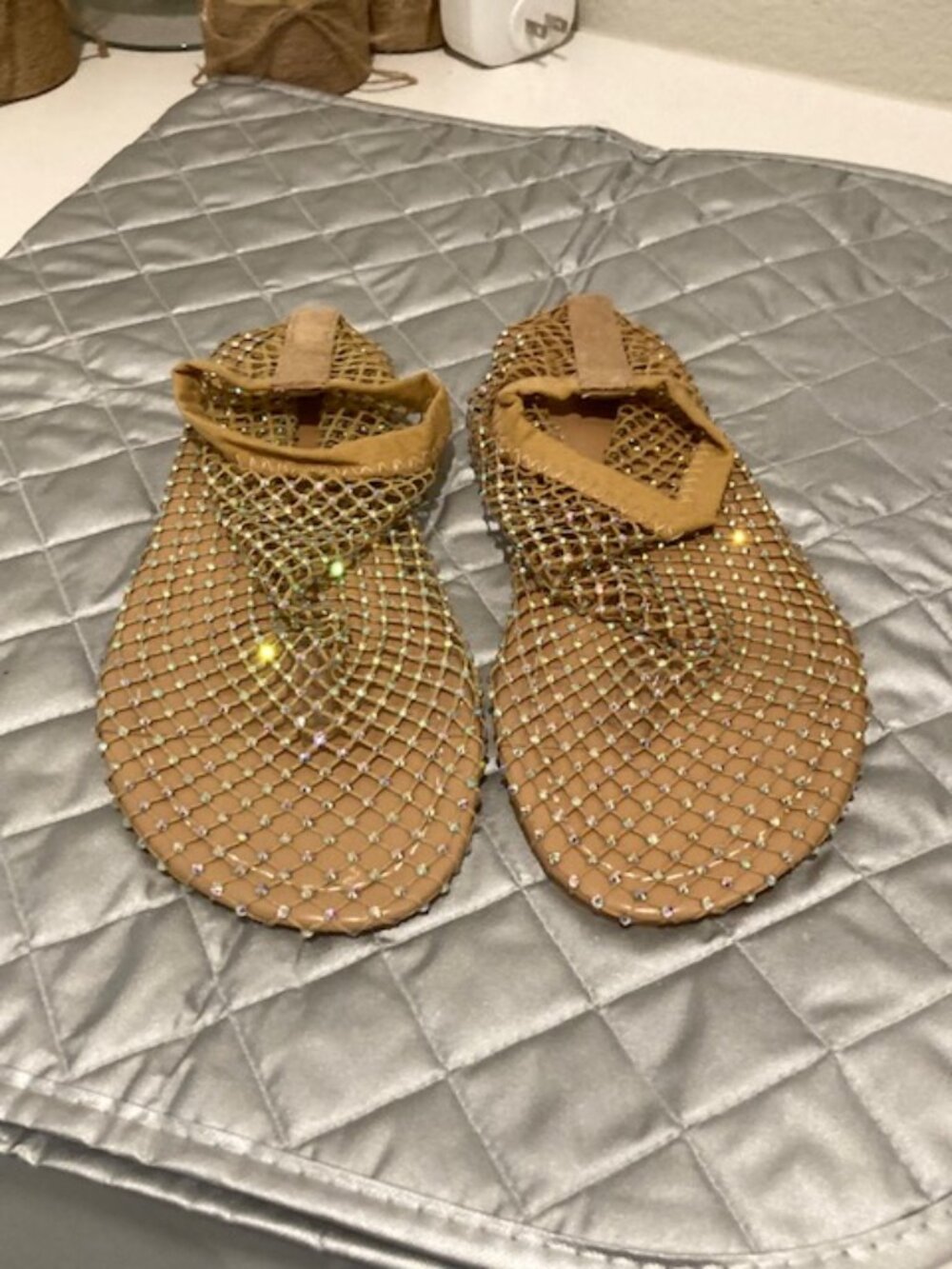 Crystal Mesh bootie